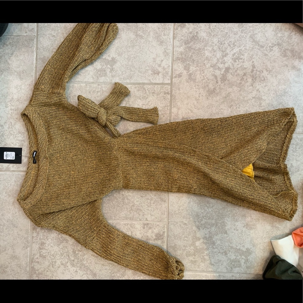 Brand New Mustard Sweater Dress